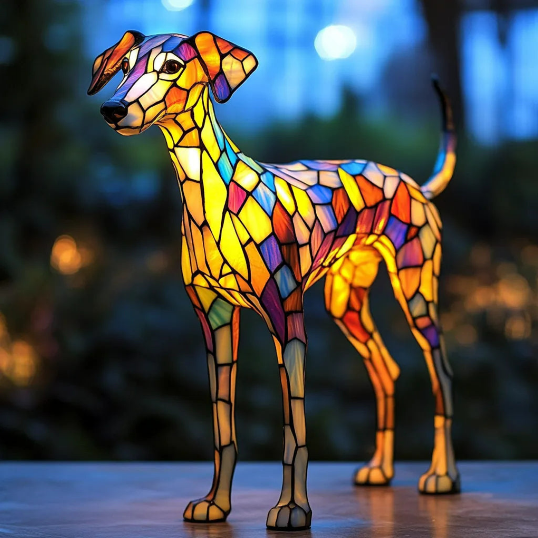 Stiklinė Lempa, įkvėpta Whippet