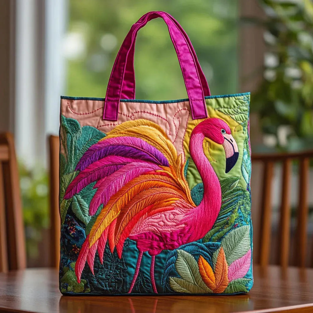Paminkštinta Rankinė - Vaivorykštinis Flamingas